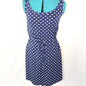 Eini - Blue & white polka doted mini dress